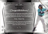 2023 Tai Peete Leaf Trinity ROOKIE RED FOIL LAUNDRY TAG AUTO 14/15 AUTOGRAPH RELIC #PA-TP1 Seattle Mariners