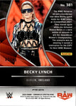 2022 Becky Lynch Panini Chronicles SPECTRA PURPLE 02/49 #381 Monday Night Raw