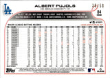 2022 Albert Pujols Topps Chrome GOLD RAYWAVE 36/50 #84 Los Angeles Dodgers
