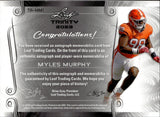 2023 Myles Murphy Leaf Trinity ROOKIE TRIPLE PATCH AUTO 59/99 AUTOGRAPH RELIC RC #TA-MM1 Cincinnati Bengals