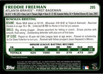 2011 Freddie Freeman Bowman ROOKIE RC #205 Atlanta Braves 13