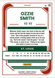 2026 Ozzie Smith Donruss Optic PURPLE PRIZM 40/49 #16 St. Louis Cardinals HOF