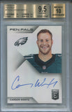 2016 Carson Wentz Donruss Elite PEN PALS ROOKIE BLUE INK AUTO AUTOGRAPH BGS 9.5/10 #PPCW Philadelphia Eagles 6849