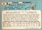 1965 Woody Woodward Topps #487 Milwaukee Braves BV $15