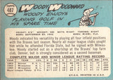 1965 Woody Woodward Topps #487 Milwaukee Braves BV $15