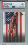 2003-04 LeBron James Upper Deck Box Set ROOKIE RC PSA 9 #23 Cleveland Cavaliers 1570 *Case Scratches and Crack*
