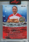 2025 Joey Chestnut Leaf Metal Happy Holiday WINTER WONDERLAND AUTO 1/1 ONE OF ONE AUTOGRAPH #WW-JC3 Nathan's Hot Dog Eating Contest