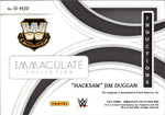 2022 "Hacksaw" Jim Duggan Panini Immaculate WWE IMMACULATE INDUCTIONS AUTO 05/99 AUTOGRAPH #II-HJD WWE Legend