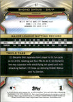 2019 Shohei Ohtani Topps Triple Threads AMBER 130/199 #87 Anaheim Angels