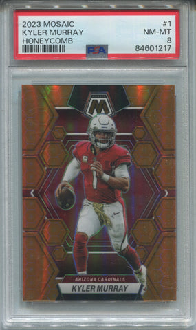 2023 Kyle Murray Panini Mosaic HONEYCOMB SP PSA 8 #1 Arizona Cardinals 1217