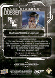2024 Billy Magnussen as Logan Ash Upper Deck James Bond 007 Black Diamond AUTO 02/49 AUTOGRAPH #DA-BM No Time to Die