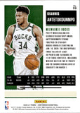2020-21 Giannis Antetokounmpo Panini Contenders SEMIFINAL TICKET 01/99 #99 Milwaukee Bucks