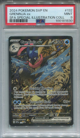 2024 Greninja ex Pokemon Scarlet & Violet en SFA SPECIAL ILLUSTRATION COLLECTION PSA 9 #132 1830