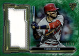 2020 Yadier Molina Topps Triple Threads JUMBO RELIC EMERALD JERSEY 10/18 St. Louis Cardinals #SJR-YM