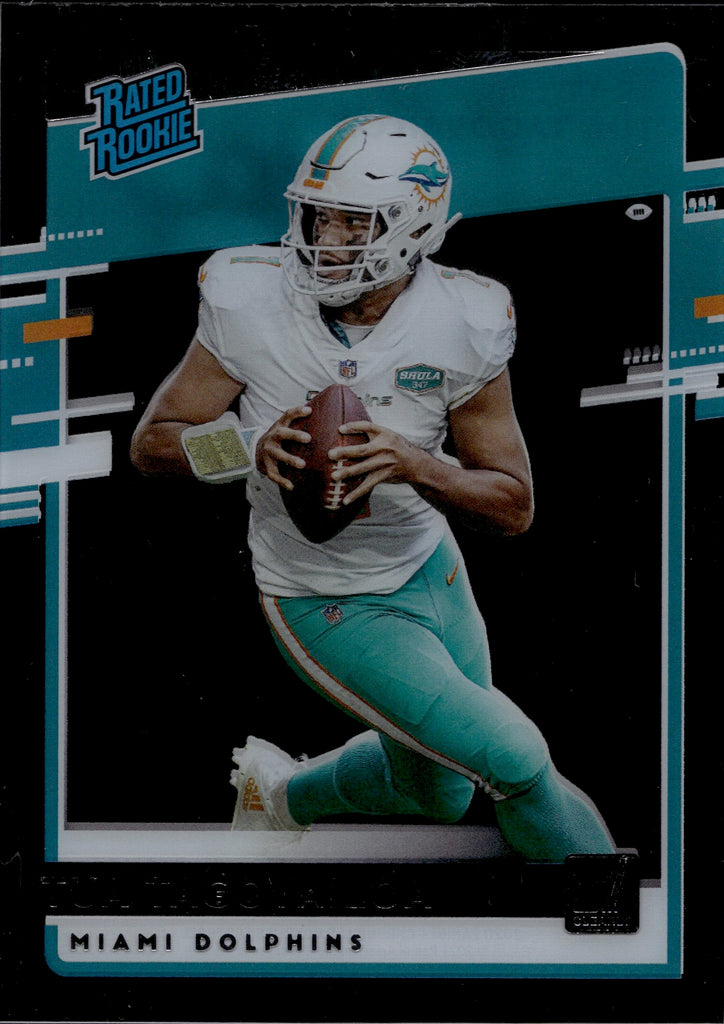 Tua Tagovailoa Miami Dolphins Jersey Number Art 1 Poster by Joe