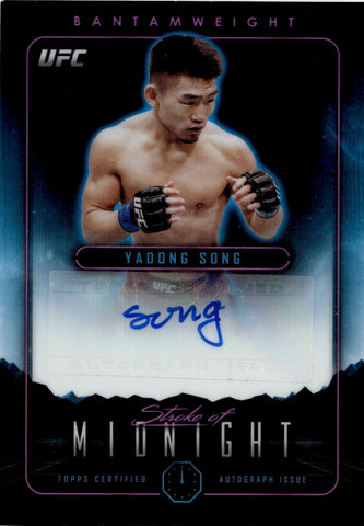 2024 Yadong Song Topps Midnight STROKE OF MIDNIGHT AUTO AUTOGRAPH #SMA-YDS Bantamweight