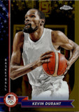 2024 Kevin Durant Topps Chome Olympic Hopefuls GOLD REFRACTOR 31/50 #66 Houston Rockets