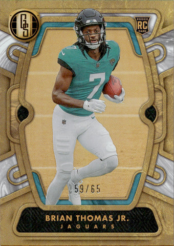 2024 Brian Thomas Jr. Panini Gold Standard WHITE GOLD ROOKIE 59/65 RC #120 Jacksonville Jaguars