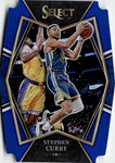 2021-22 Stephen Curry Panini Select PREMIER LEVEL BLUE DIE CUT 110/249 #121 Golden State Warriors