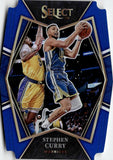 2021-22 Stephen Curry Panini Select PREMIER LEVEL BLUE DIE CUT 110/249 #121 Golden State Warriors