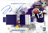 2025 Tai Felton Panini Impeccable ELEGANCE ROOKIE DUAL PATCH AUTO 11/60 AUTOGRAPH RELIC #ELE-TAF Minnesota Vikings