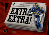 2021 Aaron Donald Panini XR EXTRA EXTRA ORANGE 49/49 #EXT6 Los Angeles Rams