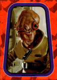 2023 Admiral Ackbar Topps Chrome Star Wars Sapphire Edition SP STICKER REPRINT #6 Return of the Jedi