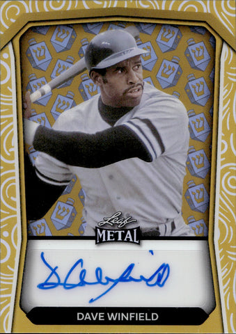 2024 Dave Winfield Leaf Happy Holidays DREIDEL GOLD REFRACTOR AUTO 1/1 ONE OF ONE AUTOGRAPH #HHA-DW1 New York Yankees HOF