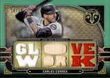 2022 Carlos Correa Topps Triple Threads EMERALD TRIPLE JERSEY BAT 10/18 RELIC #TTR-CC Minnesota Twins