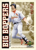1998 Mark McGwire Upper Deck Retro BIG BOPPERS 195/500 #B29 St. Louis Cardinals