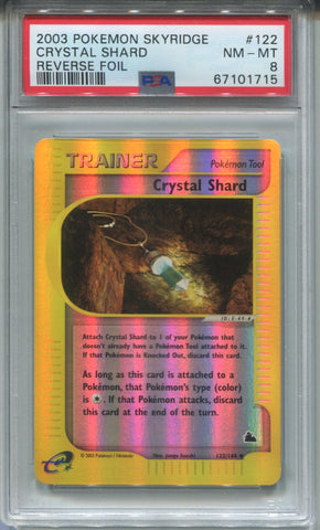 2003 Crystal Shard Pokemon Skyridge REVERSE FOIL PSA 8 #122 1715