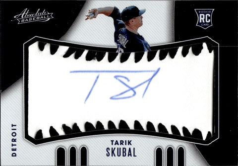 2021 Tarik Skubal Panini Absolute BLACK STITCH BASEBALL ROOKIE AUTO 46/60 AUTOGRAPH RC #137 Detroit Tigers