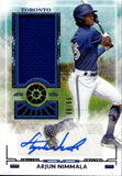 2025 Arjun Nimmala Panini Boys Of Summer PROSPECT MATERIAL SIGNATURES JERSEY AUTO 88/99 AUTOGRAPH #PM-AJN Toronto Blue Jays