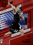 2022 Brock Purdy Donruss Elite Aspirations RED ROOKIE 19/86 RC #185 San Francsico 49ers