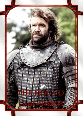 2021 The Hound Rittenhouse Game of Thrones THE IRON ANNIVERSARY SERIES 2 RED 06/50 #176