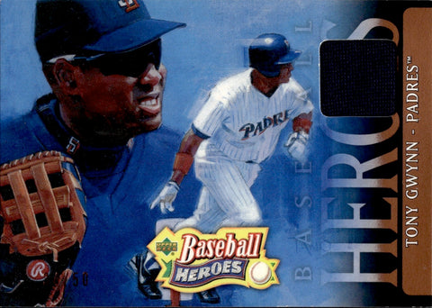 2005 Tony Gwynn Upper Deck Baseball Heroes BRONZE JERSEY 34/50 RELIC #85 San Diego Padres HOF