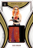 2023 Gigi Dolin Relic Panini Immaculate Collection WWE Remarkable Memorabilia Red 05/25 #RM-GGD NXT