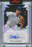 2025 Ryne Sandberg Leaf Spectacular SILVER FOIL SIGNATURE AUTO 29/30 AUTOGRAPH RELIC #S-RS1 Chicago Cubs HOF