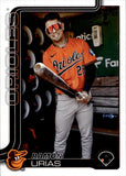 2025 Roman Urias Topps Series 2 GOLDEN MIRROR IMAGE VARIATION #380 Baltimore Orioles
