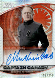 2020 Mark Lewis Jones as Captain Canady Autograph Topps Chrome Star Wars Perspectives #A-MLJ PRISM REFRACTOR AUTO