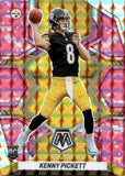 2022 Kenny Pickett Panini Mosaic PINK CAMO NFL DEBUT ROOKIE RC #301 Pittsburgh Steelers 2