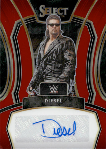 2024 Diesel Panini Prizm RED LEGENDARY SIGNATURES AUTO 36/99 AUTOGRAPH #LS-DSL WWE Legend