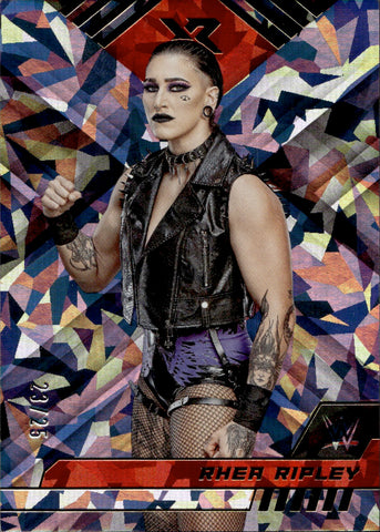 2023 Rhea Ripley Panini Chronicles XR CRACKED ICE 23/35 #284 Monday Night Raw