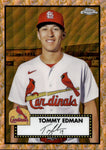 2021 Tommy Edman Topps Chrome PLATINUM ANNIVERSARY ROSE GOLD WAVE REFRACTOR 13/50 #396 St. Louis Cardinals