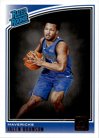 2018-19 Jalen Brunson Panini Donruss ROOKIE Dallas Mavericks #179