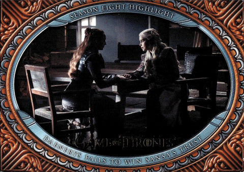 2022 Daenerys Fails to Win Sansa's Trust Rittenhouse Game of Thrones THE COMPLETE SERIES VOLUME 2 GOLD 21/50 #65