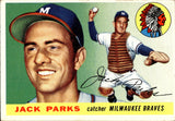 1955 Jack Parks Topps ROOKIE RC #23 Milwaukee Braves BV $40