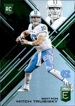 2017 Mitch Trubisky Panini Elite Draft Picks ROOKIE EMERALD STATUS DIE CUT SSP 2/5 RC #112 Chicago Bears