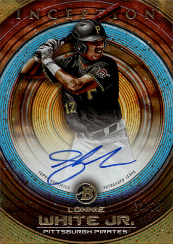 2022 Lonnie White Jr. Bowman Inception ORANGE AUTO 23/25 AUTOGRAPH #PA-LW Pittsburgh Pirates