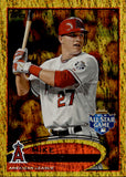 2012 Mike Trout Topps Update GOLD SPARKLE #US144 Anaheim Angels